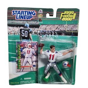 Starting Lineup NFL 1999-2000 New England Patriots Drew Bledsoe With Card New